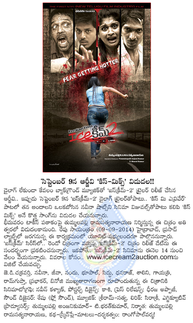 ramgopal varma movie ice cream 2,ramgopal varma releasing kiss mix song,ice cream producer rama satyanarayana,sept 14th ice cream 2 going to auction,ice cream 2 stills,ice cream 2 wall papers  ramgopal varma movie ice cream 2, ramgopal varma releasing kiss mix song, ice cream producer rama satyanarayana, sept 14th ice cream 2 going to auction, ice cream 2 stills, ice cream 2 wall papers